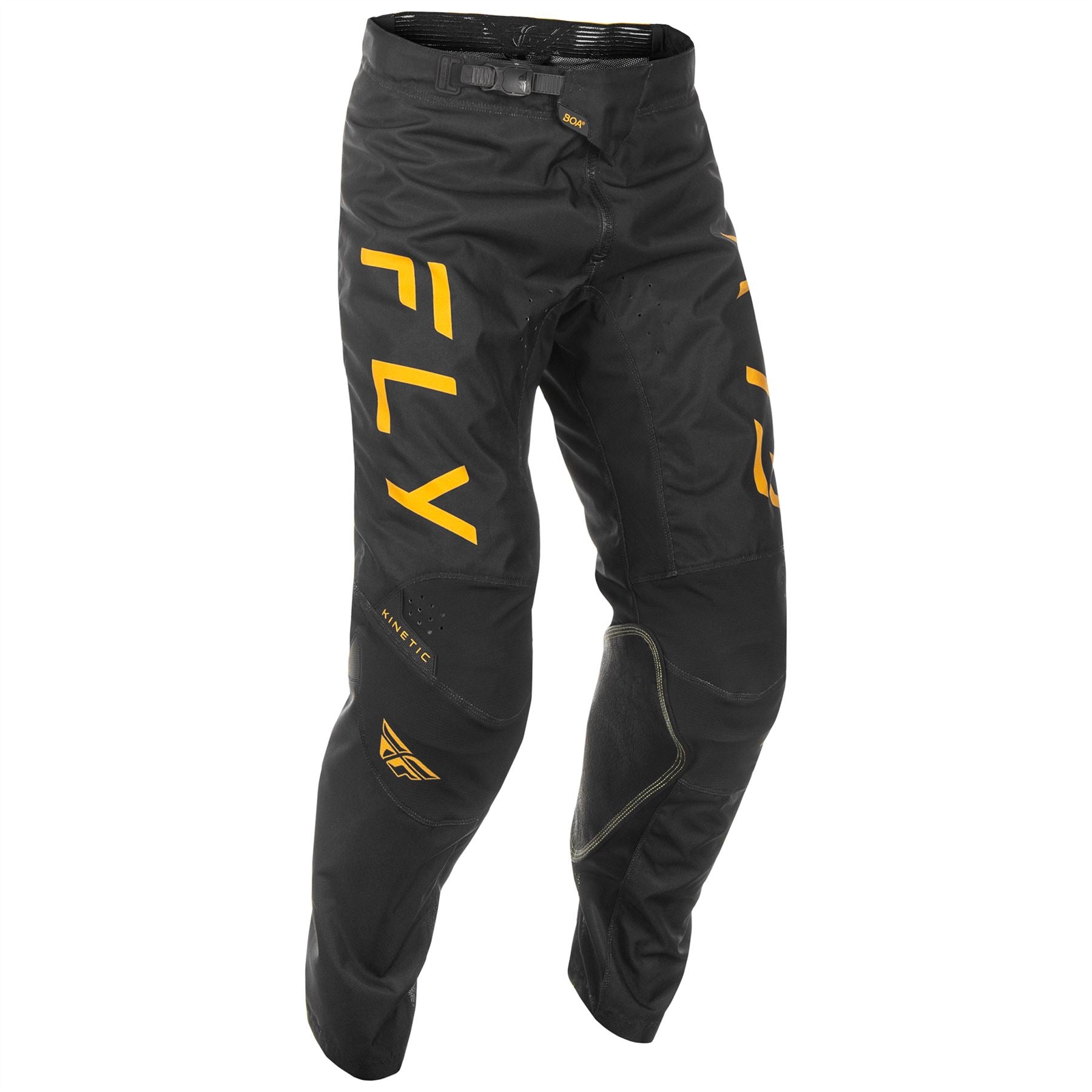 Fly Racing 2025 Kinetic Center Motocross Pants Black Gold